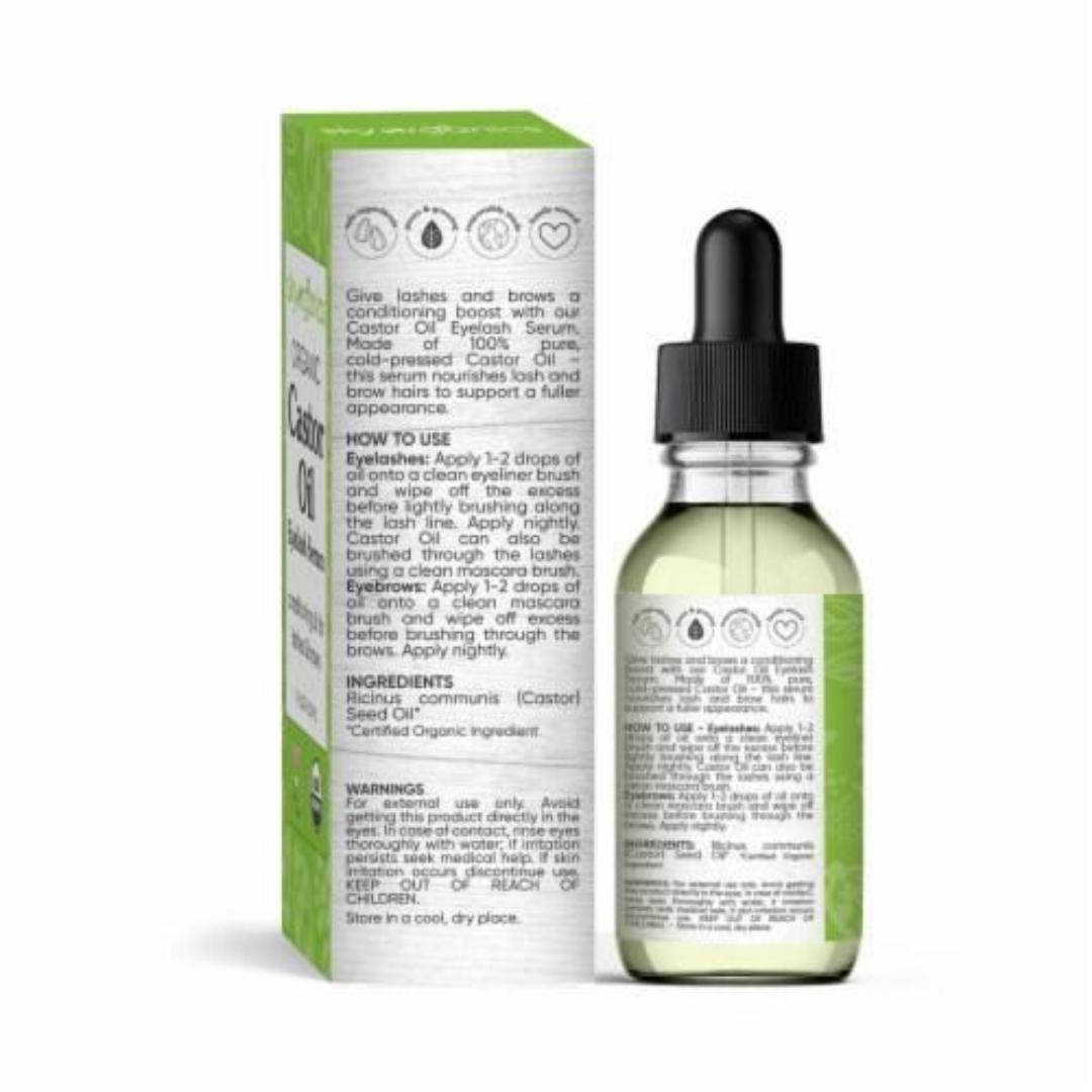 Eyelash Growth Serum Longer Thicker Natural Eyelashes 30ml Grow Nourish Repair Eyelashes Castor Oil Stimulates Thicker Hair Growth and Nourishment