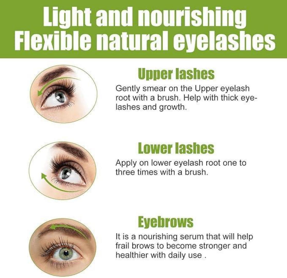 Eyelash Growth Serum Longer Thicker Natural Eyelashes 30ml Grow Nourish Repair Eyelashes Castor Oil Stimulates Thicker Hair Growth and Nourishment