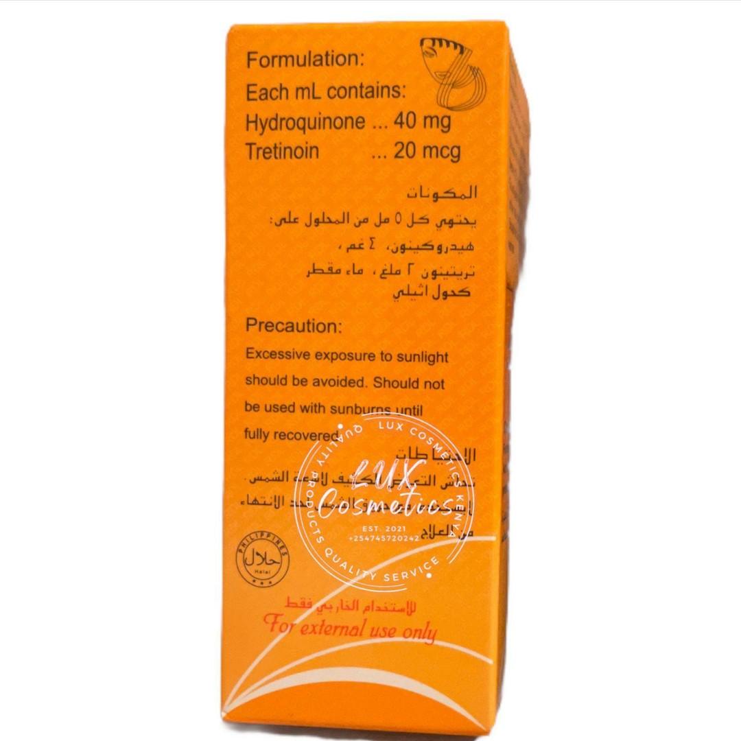 RDL RX2 Hydroquinone Tretinoin Anti Acne Babyface Solution for Hyperpigmentation Scars Dark Spots Blemishes Sunburn Dark Circles Blackness Treatment and soap