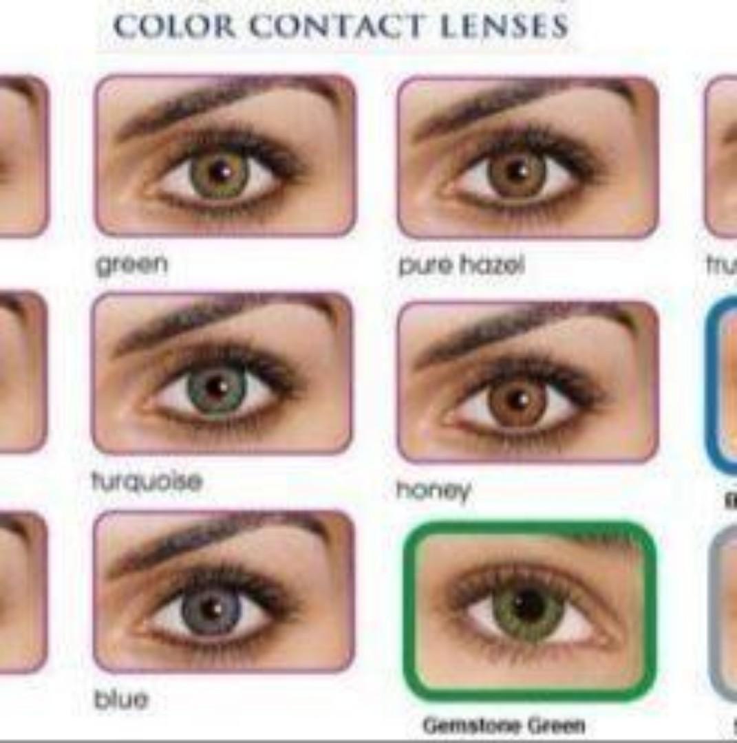 Grey Eye Contacts Color Soft Contact Lenses Beauty Cosmetic Aesthetic Use 0.00 No Power Degree Non-Prescriptive