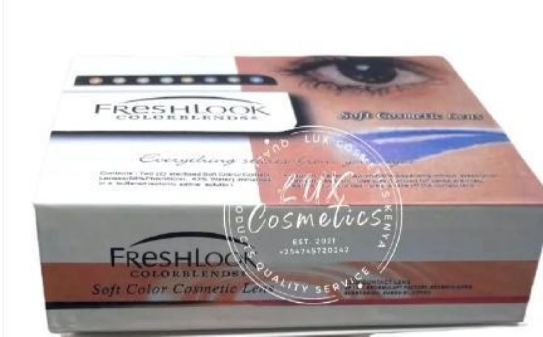 Sterling grey Eye Contact Lens Set Kit (1 PAIR LENSES+STORAGE CASE+PRESERVATION SOLUTION+2APPLICATORS+STERILE EYE DROPS) PICK A COLOUR Aesthetic Cosmetic Beauty Colored Eye