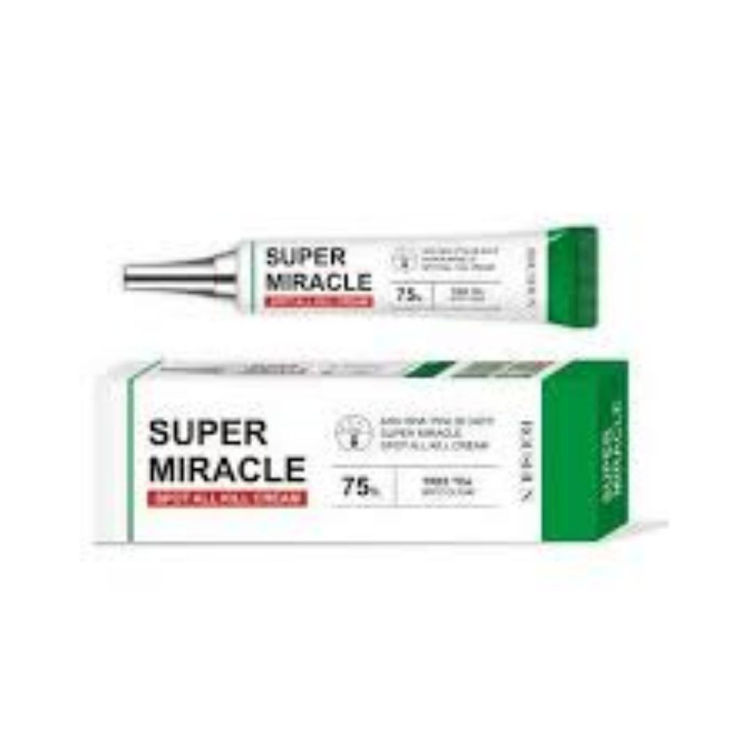 AHA BHA PHA Super Miracle Spot Remover Cream Tea Tree Spot Clear for Sensitive Skin Calming Protection (with Niacinamide, Kojic, Hyaluronic Acid)