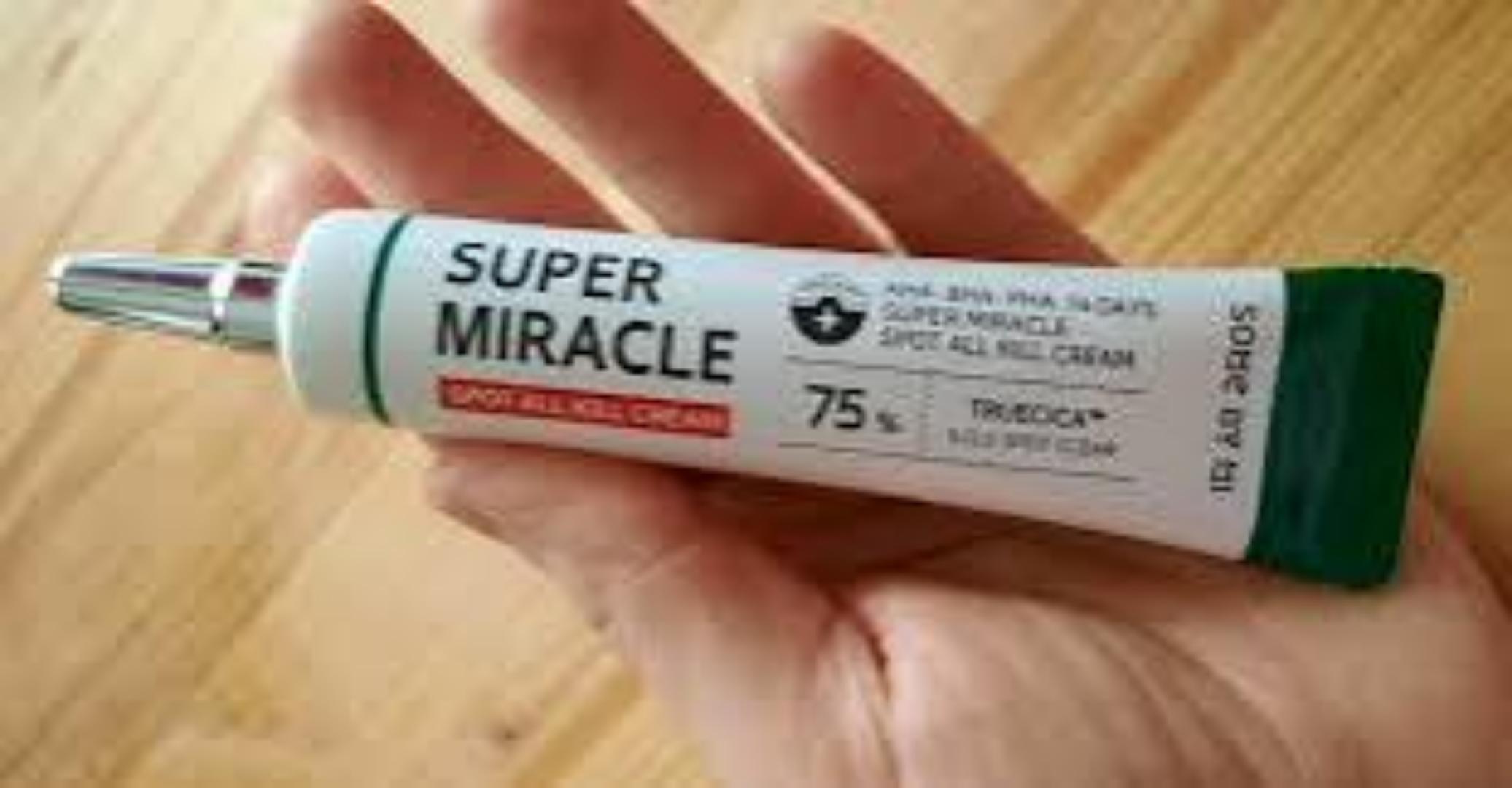 AHA BHA PHA Super Miracle Spot Remover Cream Tea Tree Spot Clear for Sensitive Skin Calming Protection (with Niacinamide, Kojic, Hyaluronic Acid)