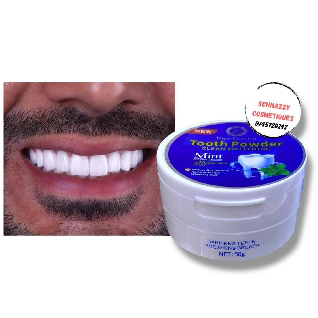 Tooth Powder Clean Whitening Reduce Oral Bacteria Reduce Plaque Freshens Breath Deep Cleansing Quality Oral Health Sparkling Smile