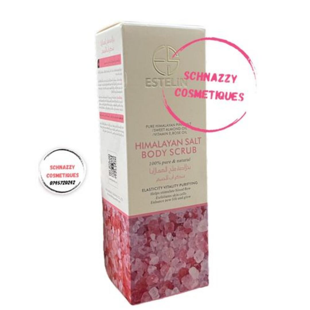 HIMALAYAN PINK SALT BODY SCRUB - Sweet Almond Rose Oil Vit E