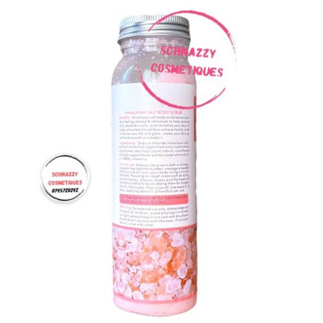 HIMALAYAN PINK SALT BODY SCRUB - Sweet Almond Rose Oil Vit E