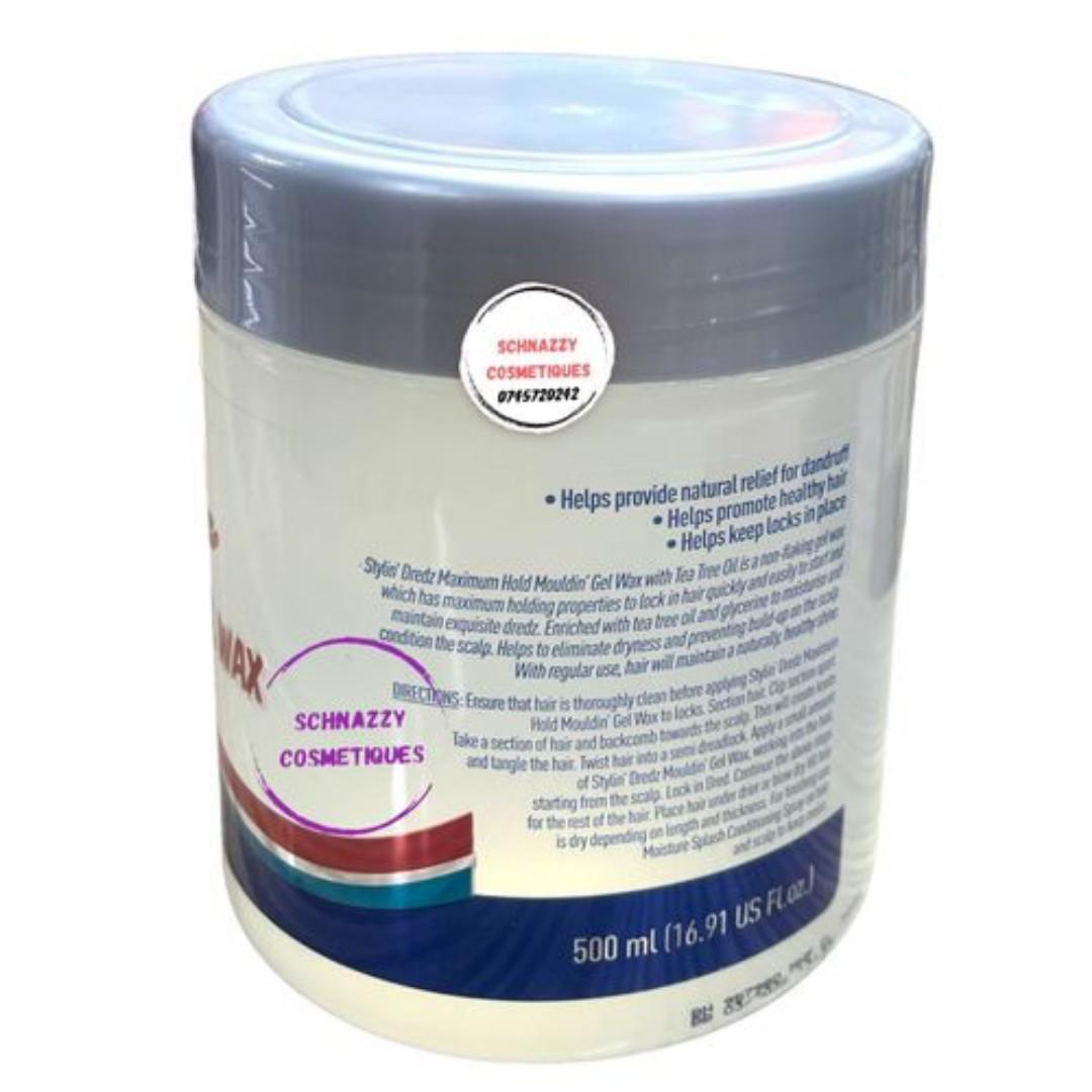 Moisture Splash Hair Spray Maximum Hold Mouldin Gel Hair Wax Stylin dredz Conditioning Spray Moisture Splash with softeners and proteins for all your dreadlocs styling and natural hairstyles.