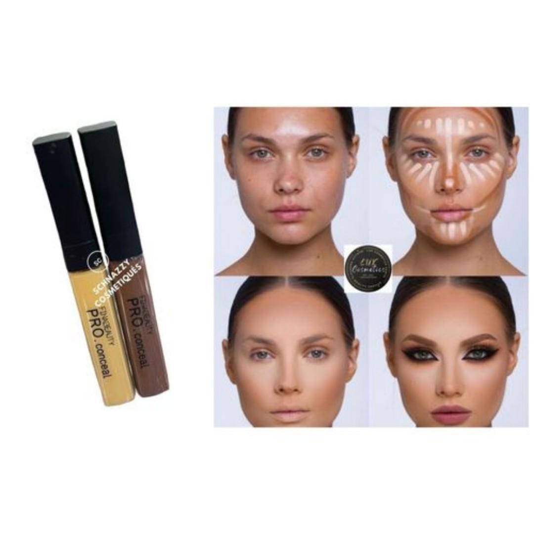 FINAL BEAUTY 2pcs High Definition Pro Concealer Contour Correct Highlight DOES a great job of hiding dark circles, all you need to do is put a small amount on your ring finger and gentl