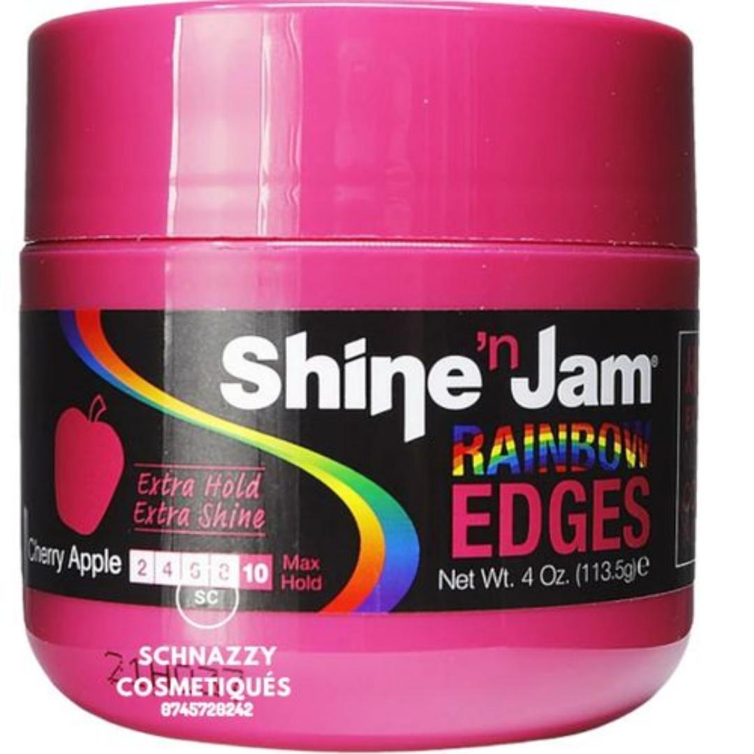 Ampro SHINE N' JAM RAINBOW EDGES TAMED CONDITIONING NON FLAKING Strong Hold Curly Hair Gel for Women - Styling Gel for Women - Strengthens with Silk Protein