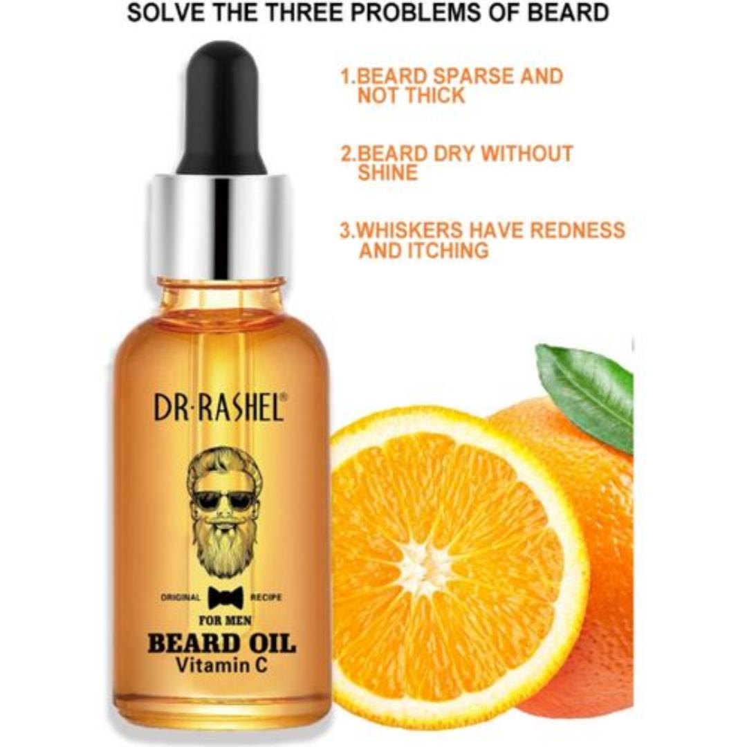 Dr Rashel Mustache Beard Growth Oil With VitaminC Clear Skin  Apply this beard growth essence once or twice daily to your stubble or beard and experience the beard magic.