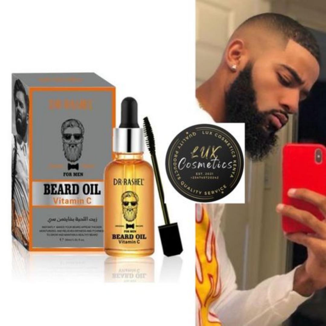 Dr Rashel Mustache Beard Growth Oil With VitaminC Clear Skin  Apply this beard growth essence once or twice daily to your stubble or beard and experience the beard magic.