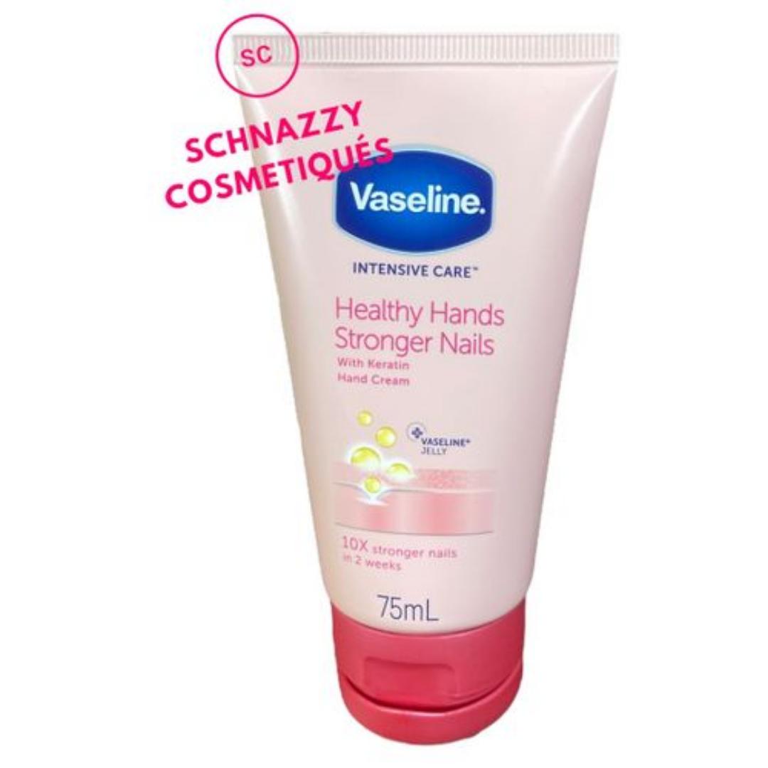 Vaseline Intensive Care Hand Cream Beautiful Hands Stronger Nails  is no different. With a unique keratin formula and microdroplets of our triple-purified Vaseline jelly