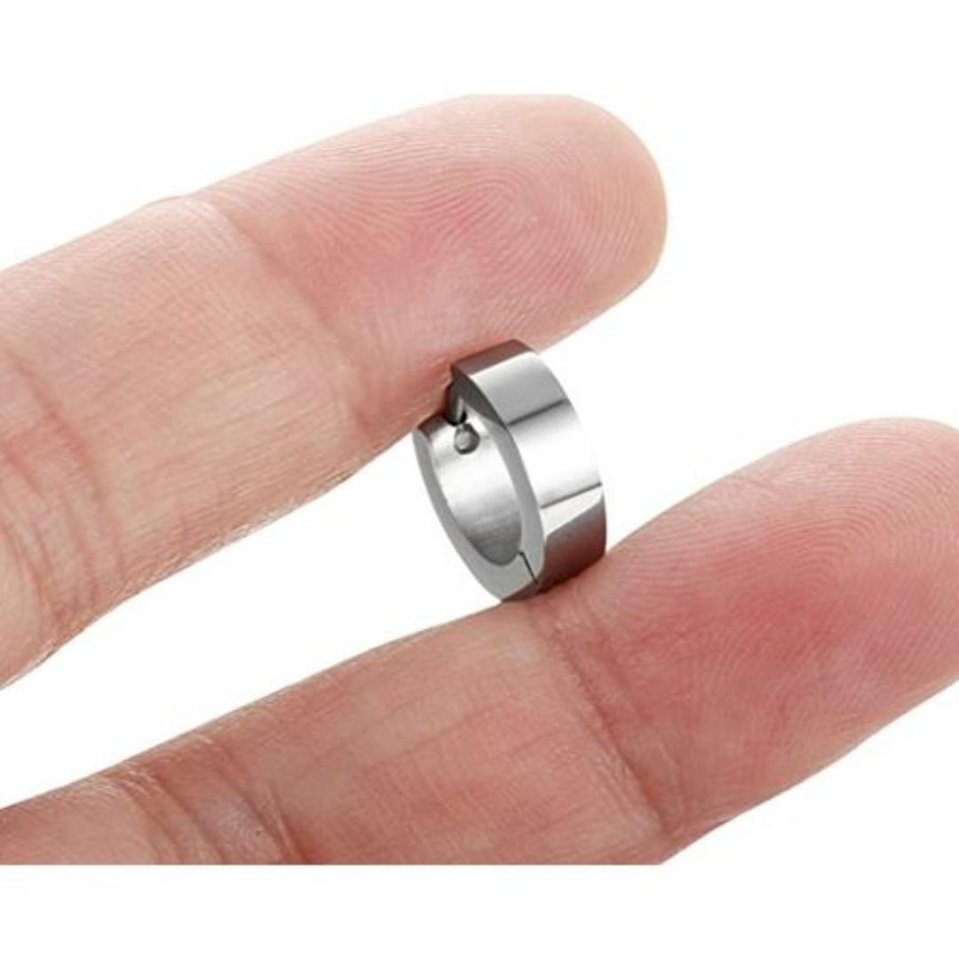 Trendy Tiny Lobe Earrings Men Women Stainless Steel - Gold, Black, Silver Crafted in High Quality Stainless Steel, Lead-Free & Nickel-Free, and Hypoallergenic, safe for sensitive ears.