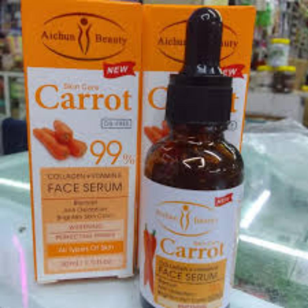 Aichun beauty Carrot Collagen Vitamin E Facial Serum Brighten Skin Blemish that brightens and deeply moisturizes dull dry skin
