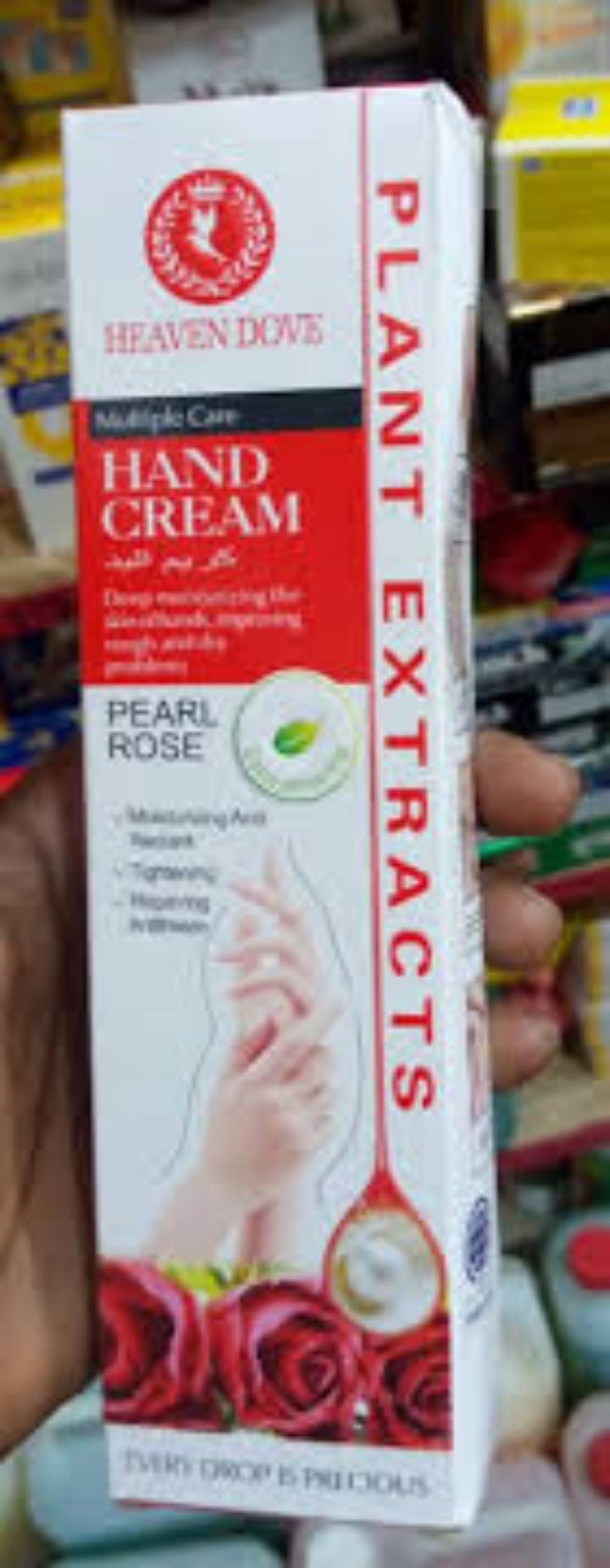 HEAVEN DOVE Hand Cream Dry Rough Hands Weak Nails Cuticles (PEARL ROSE) provides smoothness, softness and gentle.