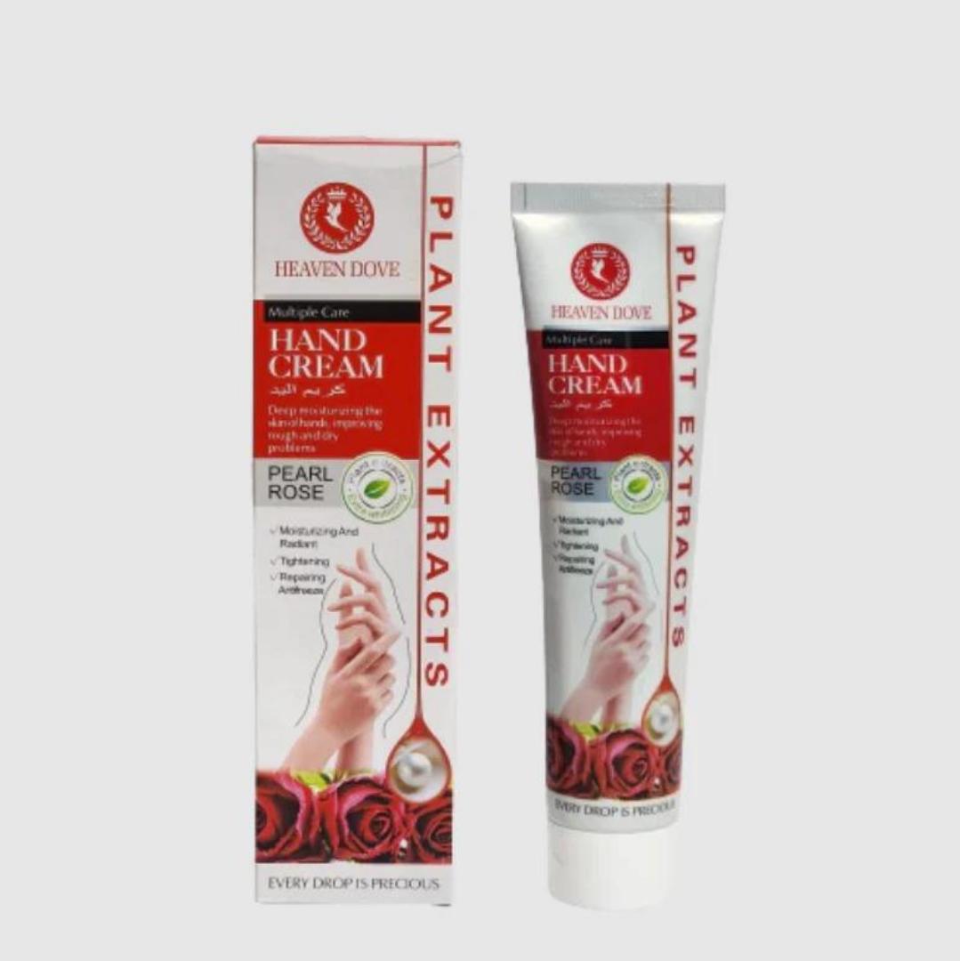 HEAVEN DOVE Hand Cream Dry Rough Hands Weak Nails Cuticles (PEARL ROSE) provides smoothness, softness and gentle.