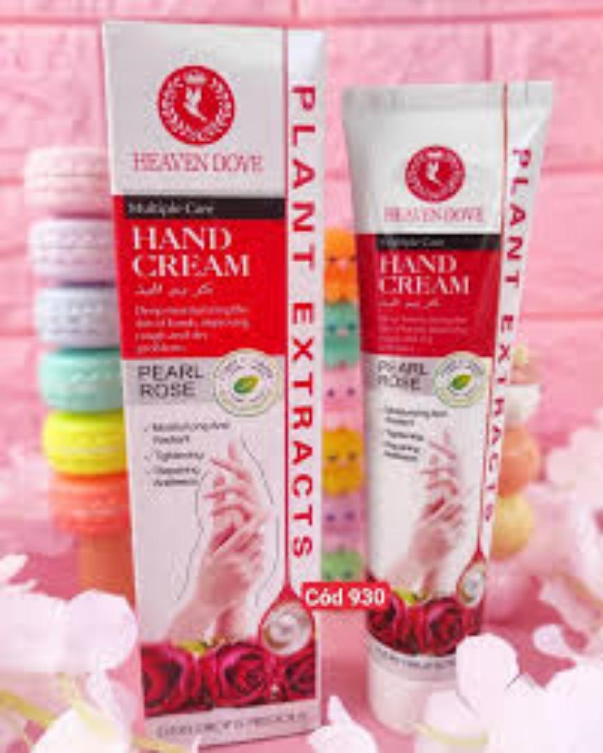 HEAVEN DOVE Hand Cream Dry Rough Hands Weak Nails Cuticles (PEARL ROSE) provides smoothness, softness and gentle.