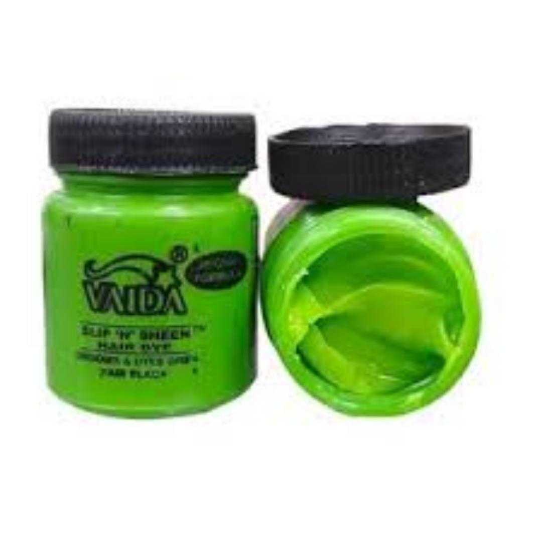 Vaida Slip & Sheen Hair Pomade Turns Hair Black Stops Breakage , grooms and dyes grey hairs to black without staining hands, pillows, or clothing.