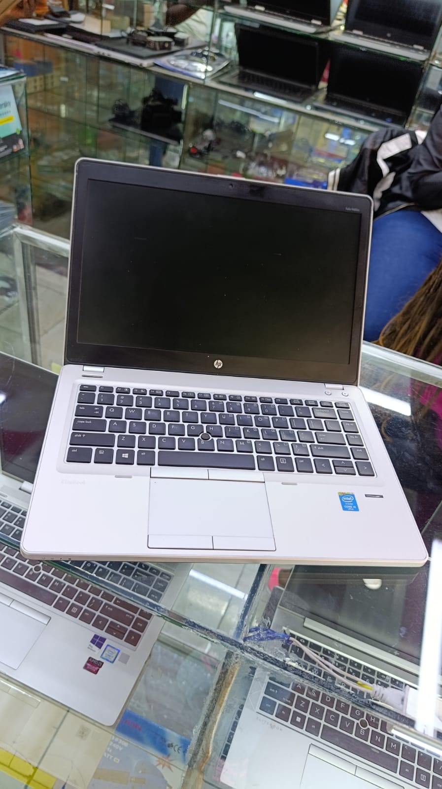 REFURBISHED HP ELITEBOOK FOLIO 9480/9470 INTEL CORE I5 8GB RAM 500GB HDD,14 INCH DISPLAY GENERATION,NOTEBOOK LAPTOP COMPUTER,SILVER, WINDOWS 10 PRO MS OFFICE 2019 SILVER 3