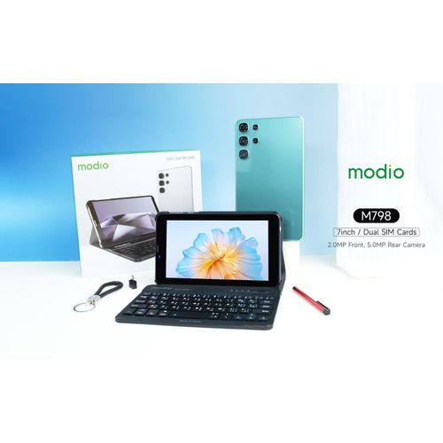 BRAND NEW -MODIO  M798 Tablet PC – 8GB RAM, 512GB ROM, Dual SIM, 4G LTE, Android 13, 10.1" HD Display WITH free mouse
