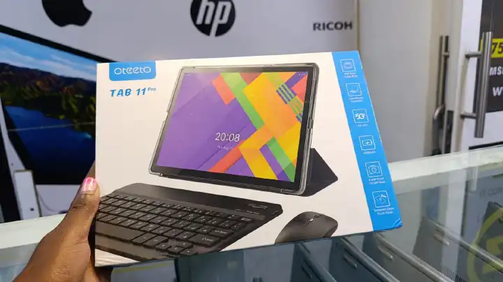 BRAND NEW Oteeto TAB 11 Pro Tablet/10.1 Inch IPS LCD/8GB RAM + 512 GB ROM/5G Network/6000 mAh/8MP Front + 13MP Rear Camera/Octa Core 1.3GHz/Android 13/Includes Keyboard,Touch Pen,Mouse