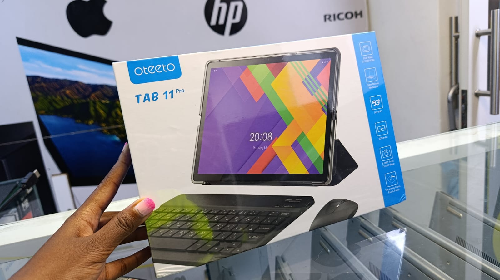 BRAND NEW Oteeto TAB 11 Pro Tablet/10.1 Inch IPS LCD/8GB RAM + 512 GB ROM/5G Network/6000 mAh/8MP Front + 13MP Rear Camera/Octa Core 1.3GHz/Android 13/Includes Keyboard,Touch Pen,Mouse
