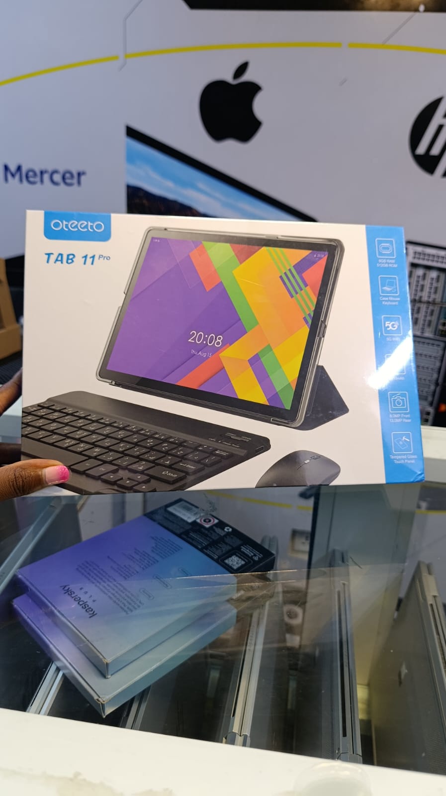 BRAND NEW Oteeto TAB 11 Pro Tablet/10.1 Inch IPS LCD/8GB RAM + 512 GB ROM/5G Network/6000 mAh/8MP Front + 13MP Rear Camera/Octa Core 1.3GHz/Android 13/Includes Keyboard,Touch Pen,Mouse