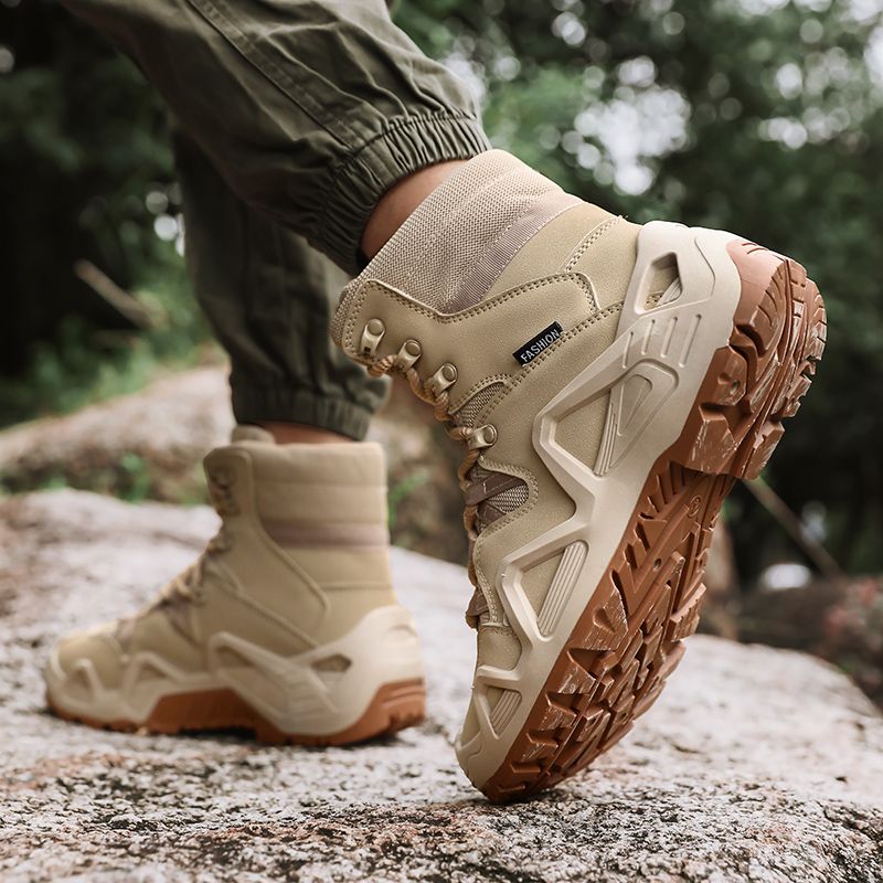 Men's Shoes Boots Ankle Bootie Jungle Boots, Hiking Boots, Desert Boots, Combat Boots, Tactical Boots, High Top Short Boots