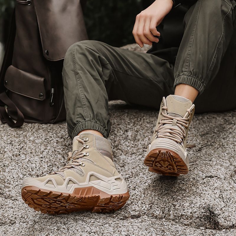Men's Shoes Boots Ankle Bootie Jungle Boots, Hiking Boots, Desert Boots, Combat Boots, Tactical Boots, High Top Short Boots