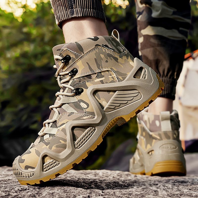 Men's Shoes Boots Ankle Bootie Jungle Boots, Hiking Boots, Desert Boots, Combat Boots, Tactical Boots, High Top Short Boots