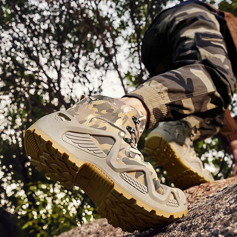 Men's Shoes Boots Ankle Bootie Jungle Boots, Hiking Boots, Desert Boots, Combat Boots, Tactical Boots, High Top Short Boots