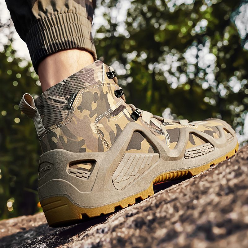 Men's Shoes Boots Ankle Bootie Jungle Boots, Hiking Boots, Desert Boots, Combat Boots, Tactical Boots, High Top Short Boots