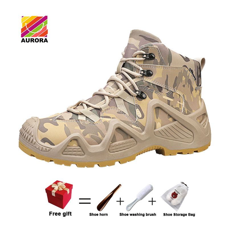 Men's Shoes Boots Ankle Bootie Jungle Boots, Hiking Boots, Desert Boots, Combat Boots, Tactical Boots, High Top Short Boots