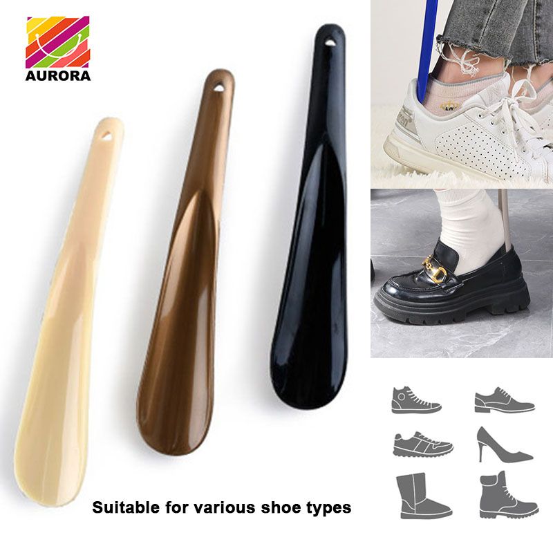 3pcs Shoe Horn Plastic Shoehorn Remover Mobility Aid Easy Grip Non Bending Sneaker Wearing and Pulling Auxiliary Device