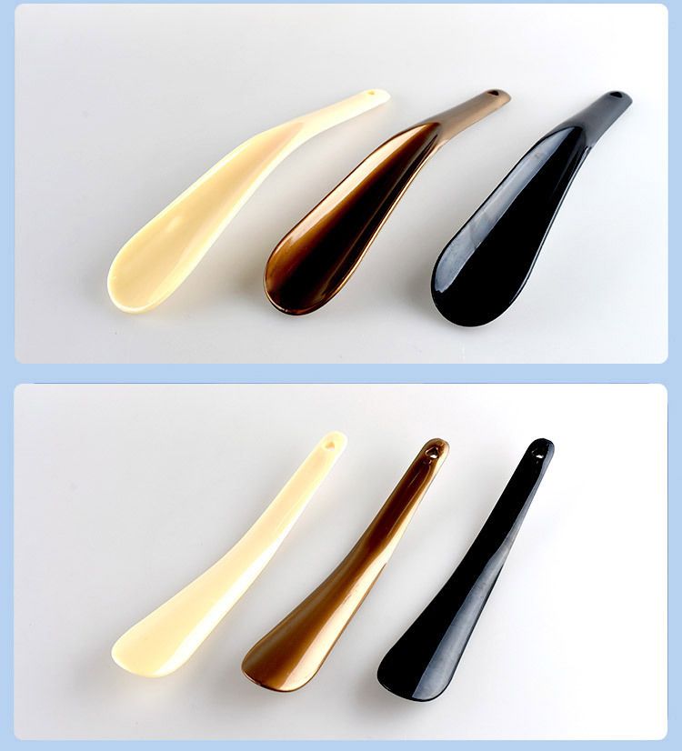 3pcs Shoe Horn Plastic Shoehorn Remover Mobility Aid Easy Grip Non Bending Sneaker Wearing and Pulling Auxiliary Device