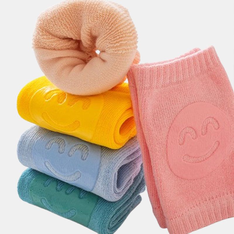 Baby Knee Pad Baby Leg Warmer Smile Girl Boy Kids Safety Crawling Elbow Cushion Infant Toddlers Knee Support Protector Children Kneecap