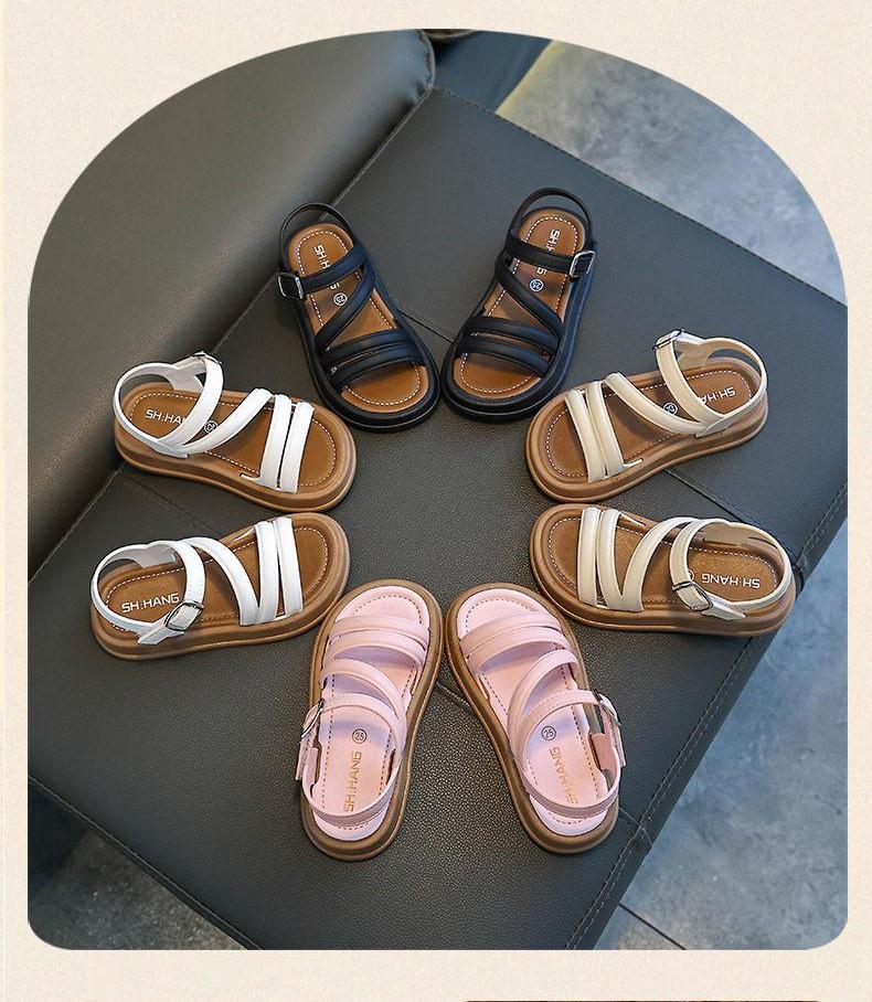 Girls' children's summer casual style new fashion Korean version princess-style student-style cute and versatile trendy sandals