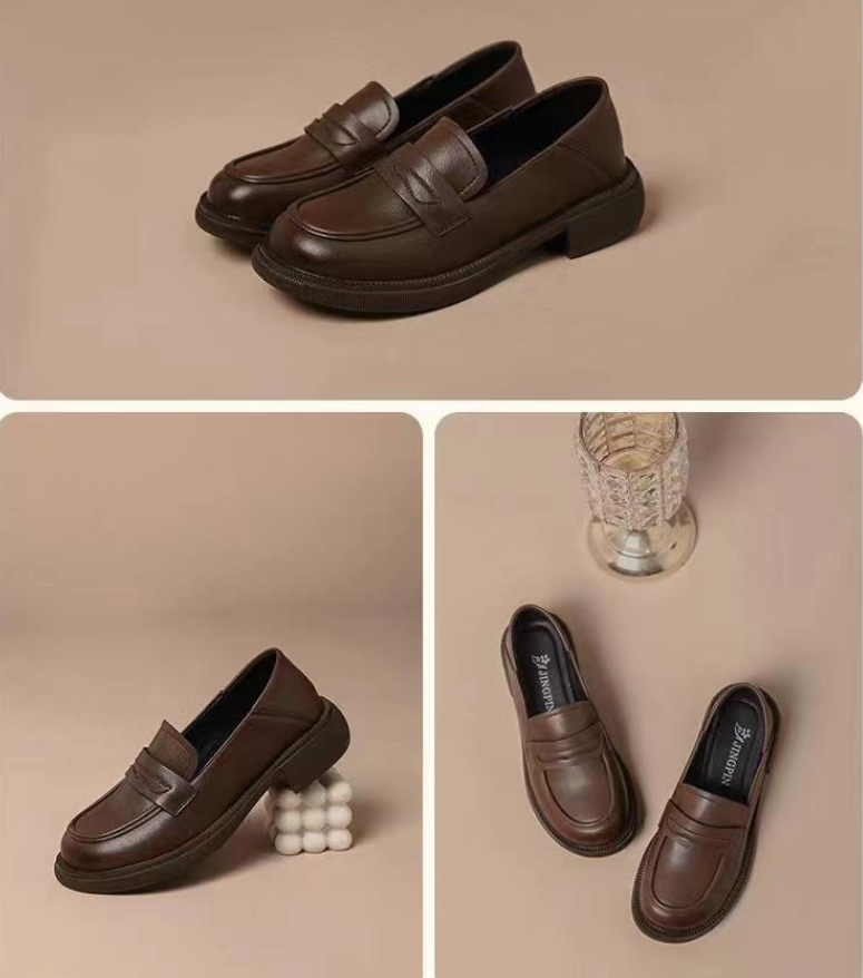 New ultra-suede women's shoes with soft soles, comfortable to wear, versatile and stylish flats, luxurious and high-end feel, loafers for women, one-piece style