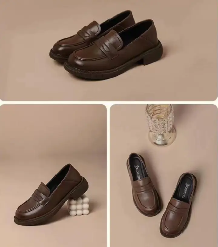 New ultra-suede women's shoes with soft soles, comfortable to wear, versatile and stylish flats, luxurious and high-end feel, loafers for women, one-piece style