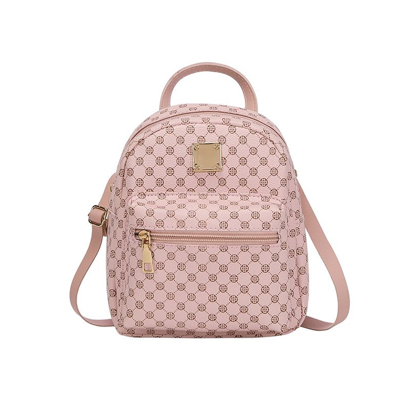 Round-point backpack, a fashionable and versatile bag suitable for women. Fresh and sweet, it is a must-have for your travel. Convenient to use.