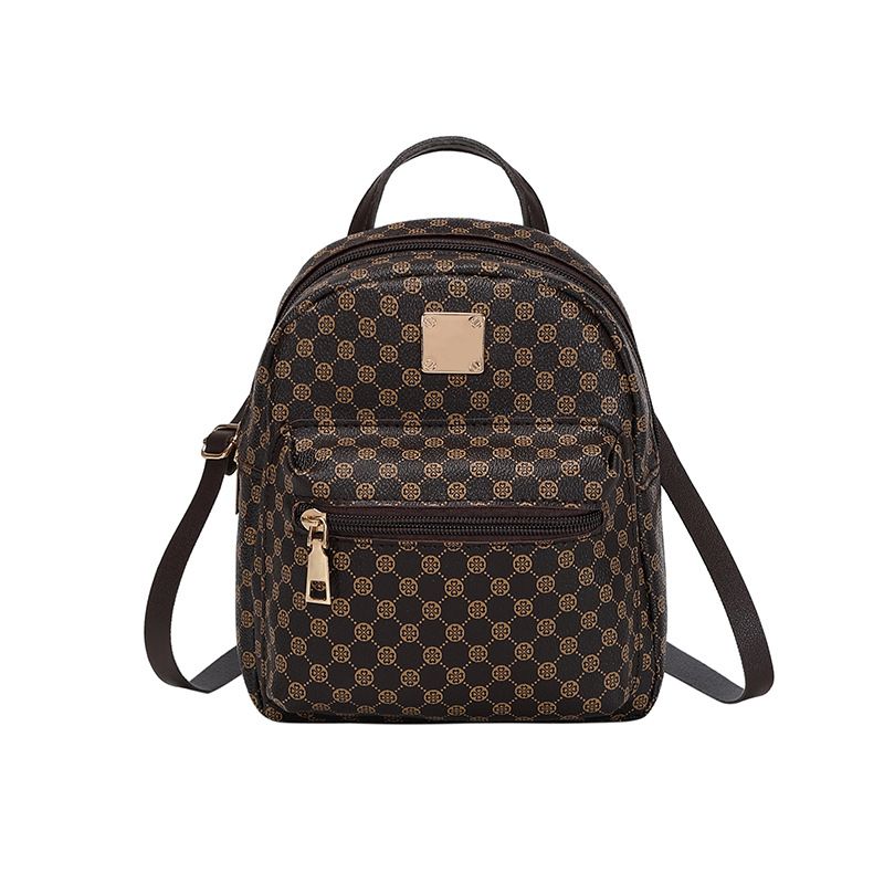 Round-point backpack, a fashionable and versatile bag suitable for women. Fresh and sweet, it is a must-have for your travel. Convenient to use.