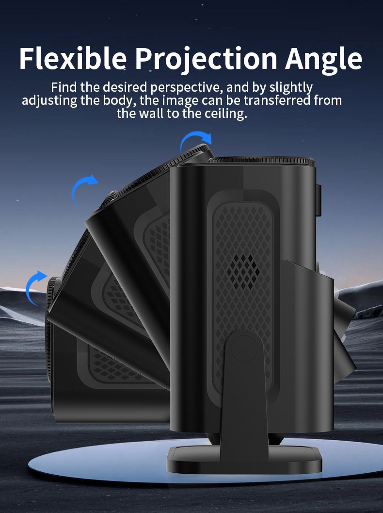The new hy320 mini home projector offers ultra-high-definition short-throw projection for wall-mounted home cinema.