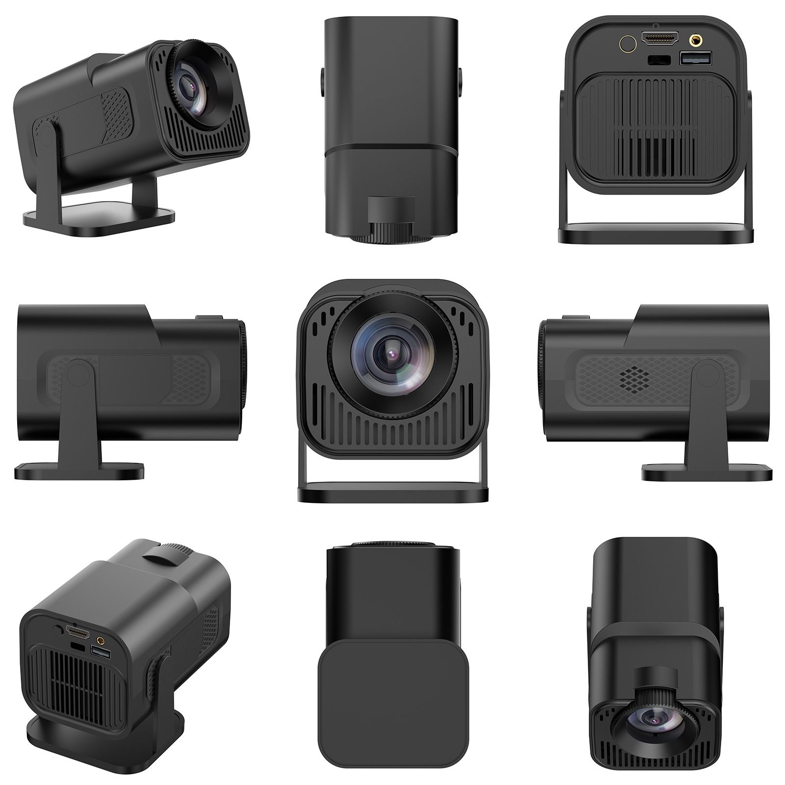 The new hy320 mini home projector offers ultra-high-definition short-throw projection for wall-mounted home cinema.