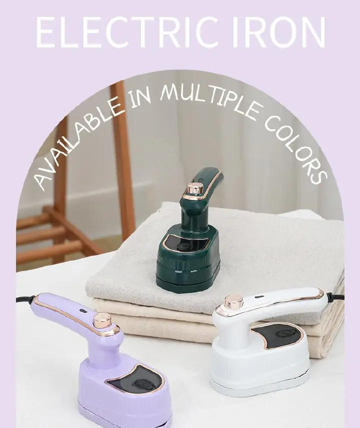 New dual-purpose ironing and pressing machine, foldable and portable handheld electric iron, small-sized household dry and wet dual-purpose ironing machine
