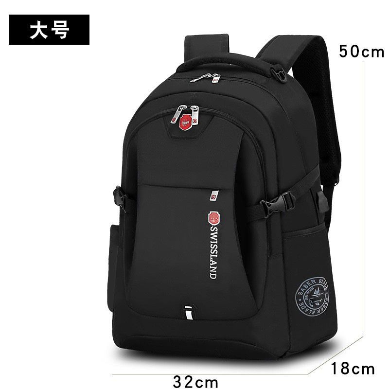 New pure color business backpack, large capacity travel bag, men's backpack for work and leisure, scientific load-relieving laptop bag..