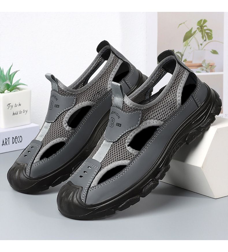 Men's Mesh Sandals New Floating Dive Shoes Beach Shoes Outdoor Hiking Shoes Wading and River Crossing Shoes