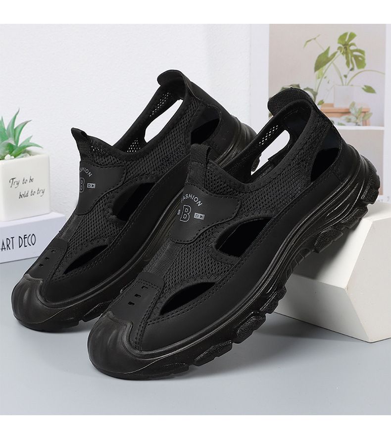 Men's Mesh Sandals New Floating Dive Shoes Beach Shoes Outdoor Hiking Shoes Wading and River Crossing Shoes