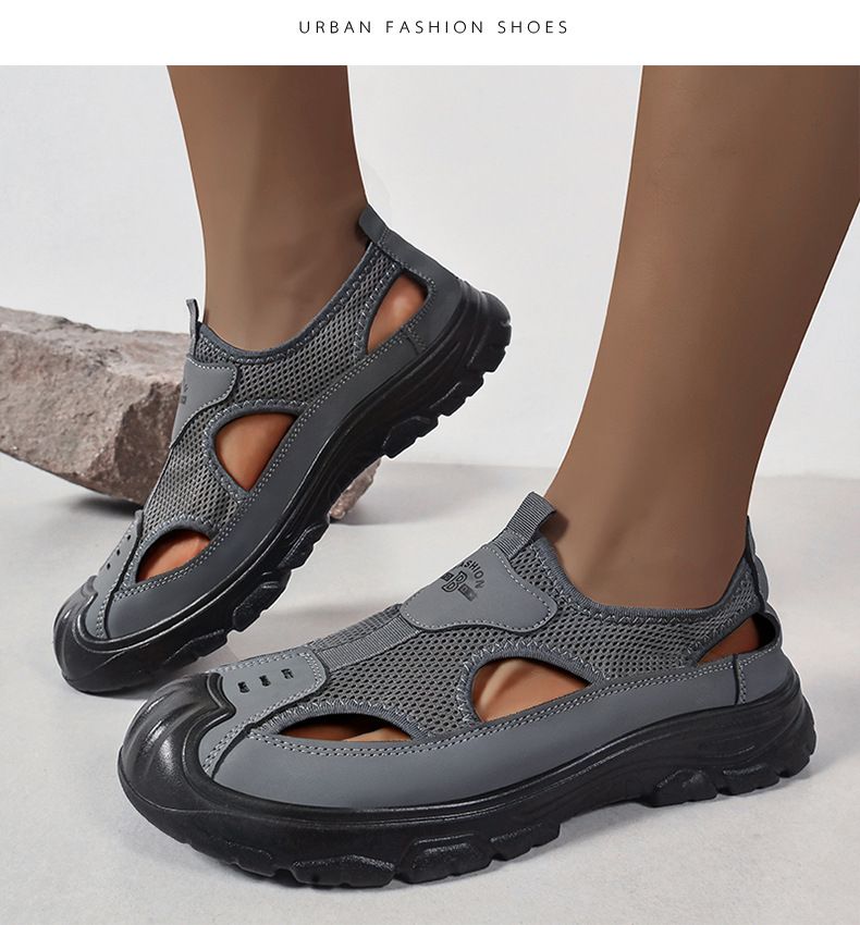 Men's Mesh Sandals New Floating Dive Shoes Beach Shoes Outdoor Hiking Shoes Wading and River Crossing Shoes
