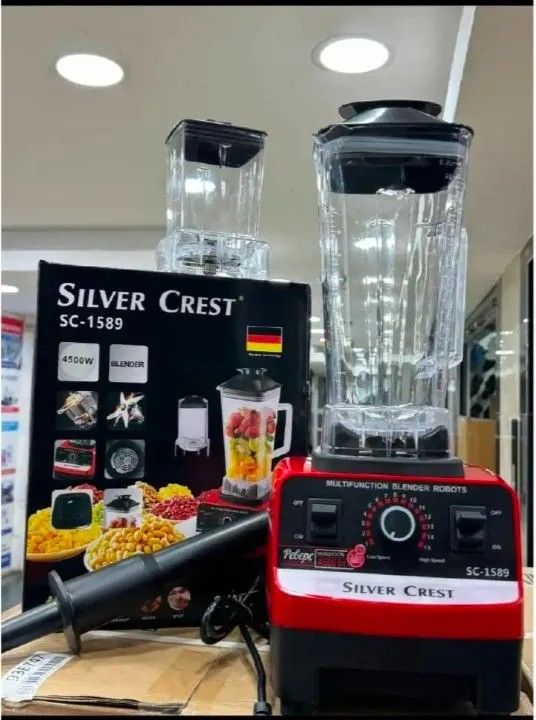 💪 Silver Crest 2-in-1 Heavy Duty Blender – 4500W Power Beast 🥤 Crush, Blend, Grind & Mix with Ease | Commercial-Grade Performance for Smoothies, Juices, Spices & More 🍉