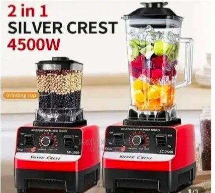 💪 Silver Crest 2-in-1 Heavy Duty Blender – 4500W Power Beast 🥤 Crush, Blend, Grind & Mix with Ease | Commercial-Grade Performance for Smoothies, Juices, Spices & More 🍉